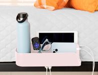 Squirrel-Bedside Perch for College Dorm Room Lofted Bed, Floating Organizer with USB-C & A Charging Ports, Teenage Gifts, Christmas Gifts for teens Girls, Dorm Room Gifts, Gifts for college, Pink