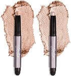 Julep Eyeshadow 101 Crème to Powder Waterproof Eyeshadow Stick Duo, Champagne Shimmer and Pearl Shimmer