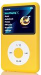 Y1 Mp3 Player with Bluetooth 128G Innioasis Version Upgrade Portable Mini HiFi Sound Bluetooth Walkman Digital Music Player 2.4" Screen Nice Gift for 2025 Yellow