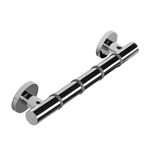 Croydex Grab 'n' Grip 38cm Non-Slip Grab Rail - 100kg Load Capacity Heavy Duty Bar with Steel Core & Chrome ABS, Safety Support Rail for Bathrooms Ideal Handrail for Elderly