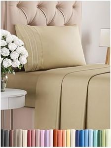 Twin XL Size 3 Piece Sheet Set - Comfy Breathable & Cooling Bed Sheets Set