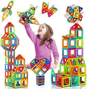 KayQidee 38 Pezzi Costruzioni Magnetiche, Giochi Bambini, Magneti Mattoncini, Natale Compleanno Regalo Bimbo 2 3 4 5 6 7 8 Anni