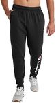 Champion Men's Powerblend Fleece Comfortable Jogger Sweatpants, Black Script, Large