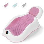 babove Baby Bath Support | Newborn Bathtub,with Thermometer Toddler Bath seat, Foldable Baby Bath Bath tub, 2 Postion Baby Bath seat,Newborn Essentials - Bath tub(Light red)