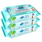 GLIDER Baby Wipes enriched with Aloe-Vera & Vitamin E with Lid/Flip-top(100 Wipes/Pack) (Pack of 3 ( 300 Wipes))