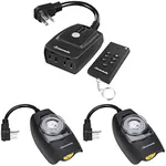 DEWENWILS Outdoor Timer with Remote and 2 Pack Mechanical Timer
