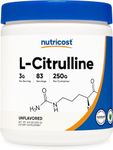 Nutricost Pure L-Citrulline (Base) Powder 250 Grams