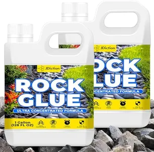 JDiction Rock Glue for Landscaping 2 Gallon - 10X Concentrated Mulch Glue for Landscaping, Gravel Binder for Stone/Pebble, Landscape Gravel Adhesive, Rock Stabilizer, Weather Proof, Lasts Up to 2 Year