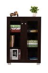 DeckUp Awana Engineered Wood Book Shelf and Display Unit (Set of 1 , Dark Wenge, Matte Finish)