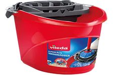 Vileda Torsion Power Super Easy Bucket, Less Force Needed When Draining, Red