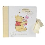 Happy Homewares Winnie The Pooh and Piglet Photo Album with Cream Ribbon - 50 Pictures - Officially Licensed