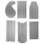 6Pc Shaped Cabinet Scraper Set, 6 Pieces Woodworking Scrapers