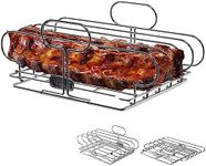 Yukon Glory Rib Racks for Grilling and Smoking | Rib Grilling Rack | Rib Holder for Smoker | BBQ Rib Rack | Grill Rack for Outdoor Grill | Grilling Accessories | BBQ Accessories