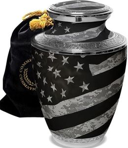 Army Cremation Urn for Ashes Adult Male - Beautifully Handcrafted Decorative Urns & Personalized Military Cremation Urns for Human Ashes Adult Man UCP