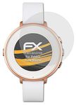 atFoliX Screen Protector compatible with Pebble Time Round Screen Protection Film, anti-reflective and shock-absorbing FX Protector Film (3X)