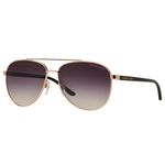 Michael Kors Women's Gradient Hvar MK5007-109936-59 Rose-Gold Aviator Sunglasses