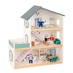 OOOK Wooden Dollhouse for Kids, Dol