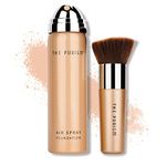 Flawless AirBrush Foundation High Coverage Foundation Smooth Creamy Matte Spray Foundation Makeup Kit For Mature Skin With Natural Nude Finish (2# Warm Porcelain)