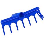 MINI-RAKE GOLF GRIP RAKE/PERSONAL GOLF RAKE THAT ATTACHES TO YOUR GOLF GRIP (Blue)