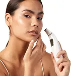 Exfora Facial Microdermabrasion Wand by Vanity Planet - Acne Treatment Reduce Wrinkles & Fine Lines - 4 Interchangeable Heads & Dual Charging Mode - Exfoliating Facial Cleanser for All Skin Types