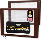 Pest-X Pro Vault Air Brick Covers 254mm x 180mm (2 Pack) - Rodent Control Vent Covers Exterior - Air Brick Pest Guard - Vent Cover for Walls Outside - Stops Mice and Pests - Brown