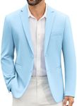 COOFANDY Blue Blazer Men Two Button Blazers Jacket Casual Knit Sport Jackets Stylish Sport Coat