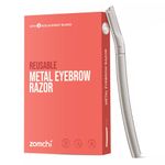 ZOMCHI Eyebrow Razor, Dermaplaning Tool for Face, Eyebrow Trimmer Shaper with Precision Cover,Silver