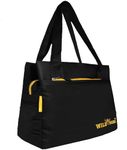 WILD MODA Women's Shoulder Bag (Black and Yellow)