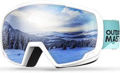 OutdoorMaster Kids Ski Goggles, Snowboard Goggles - Youth Snow Goggles - Green Vally