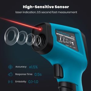 Tilswall Infrared Thermometer Gun – Digital Laser Temperature Reader