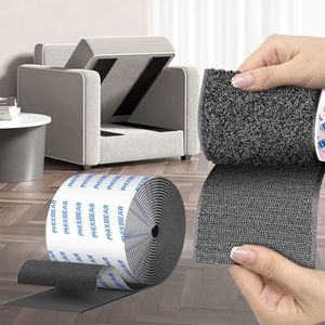 PHIXBEAR 4in Hook and Loop Tape Fasteners Made of 3M, Heavy Industrial Strength, Reserved Sewing Edge, Super Strong Grip for Sofa Cushion Fixing, Home Office Use 8.2ft