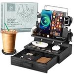 Black Wood Phone Docking Station fo