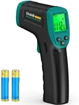 ERICKHILL ROOKCORE Infrared Thermometer -50℃~600℃ Adjustable Emissivity Non-Contact Laser Thermometer Gun LCD Backlit Display -Compact Size for Vehicle Repair/Cooking/BBQ/Freezer/Food, Dark Green