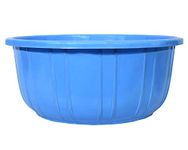 Kuber Industries Bath/Washing Tub|Multipurpose with Unbreakable Material|Size 54 x 54 x 25 cm, Pack of 1, Capicity 40 LTR (Blue, Plastic)-KUBMART3191