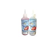 Raspberry and Bubblegum Ice Cream Topping Flavour Sauce 2Pack Bundle Syrup Topping Each 625g Squeezy Bottles, Suitable for Vegetarians/Vegans, for Pancake, Cocktails, Waffles and Popcorn