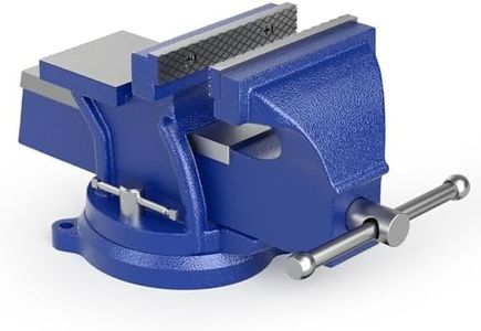 WilTec Étau d’atelier Light Duty 100 mm Mâchoire de serrage & Enclume pour Contrainte faible Établi, Argent