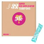 FLO Organic Cotton Applicator Tampon Mega Super Pack (32 tampons)