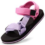 Harvest Land Girl Sandals Kids Summer Lightweight Outdoor Sandals Shoes