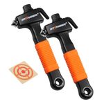 Stinger Super Duty Car Emergency Escape Tool - Hardened Carbon Steel Safety Hammer, Spring-Loaded Window Breaker, Razor-Sharp Seat Belt Cutter, Life-Saving Rescue Tool (Orange and Orange)