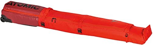 ATOMIC RS Wheel Bag Double SKI Wheelie Ski Cover, Adults Unisex, Red/Rio Red (Multicoloured), One Size