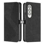 Mo-Somnus Compatible with Samsung Galaxy Z Fold 3, Shockproof Wallet Case PU Leather with Card Holder Folding Stand Magnetic Protect Flip Cover Samsung Galaxy Z Fold 3 Phone Cases (Black)