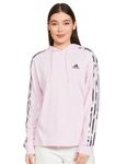 Adidas Women's Cotton Hooded Neck Sweatshirt (IS4095_CLPINK/MULTCO