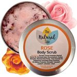 Rose Geranium Body Scrub, All-Natural Body Exfoliator for Hands, Feet, Legs, and Arms, Handmade Skin Care Products for Soft and Smooth Skin, Zero Waste, 200 g - The Natural Spa