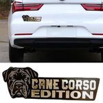 3D Dogs Badge Rated Car Emblem,Laser Cutting Car Emblem Decal Reside,Funy Novelty Dogs,Badge Rated Car Emblem Automotive Badge Decals and Stickers for Car, Rv，Exterior Decoration (19-Cane Corso)