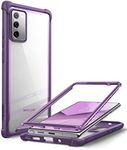 i-Blason Ares Clear Case for Galaxy Note 20 5G 6.7 inch (2020 Release), Dual Layer Rugged Clear Bumper Case Without Built-in Screen Protector (Purple)