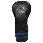 Team Golf NHL San Jose Sharks Vintage Fairway Headcover, Retro Design & Superb Embroidery