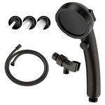 KAIYING High Pressure Oil-Rubbed Bronze Handheld Shower Head with ON/OFF Switch, 3 Spray Modes, Adjustable Angle Bracket, and Hose