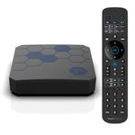 BuzzTV Classic AI Android 14 TV Box | 4GB DDR5 RAM | 64GB Storage | Wireless AX | Gigabit LAN | Voice Remote | AI 4K Upscaling
