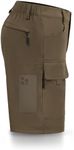 Hiauspor Men's Hiking Cargo Shorts Big and Tall 10" Quick Dry Lightweight Waterproof for Golf Tactical Fishing Casual (Brown, 42)