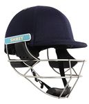 Shrey Unisex Master Class Air Stainless Steel Sports Helmet (Navy Blue, Large) Cricket Helmet